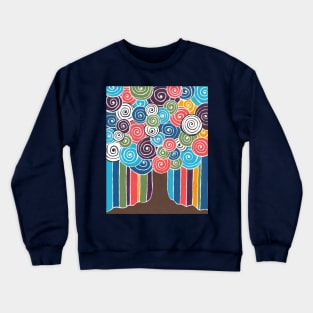 Spiral Of Life Tree Crewneck Sweatshirt